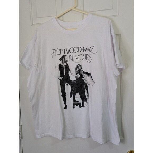 Fleetwood Mac Other - Fleetwood Mac Rumours T Shirt Mens 2XL White Classic Rock Band Album Cover Retro